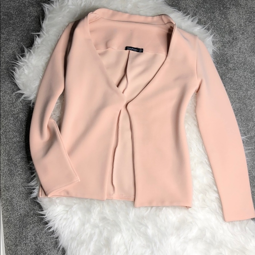 BOOHOO LIGHT PINK BLAZER